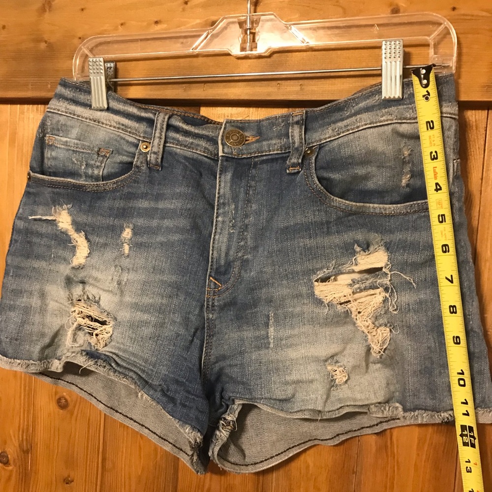 Express Distressed Denim Shorts